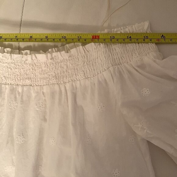 Active USA Off the Shoulder Lace Crop Top Size S - Picture 3 of 9